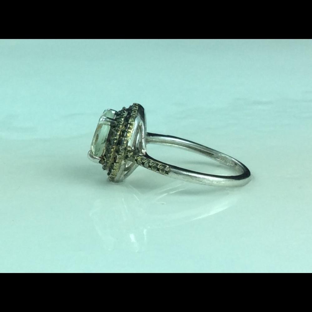 Green silver ring - Picture 2 of 3